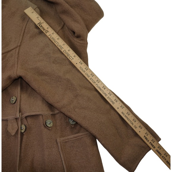 Drig Salzburger Strick u Walkmoden Brown Wool Blend Button Front Blazer Women 14 - Picture 7 of 9